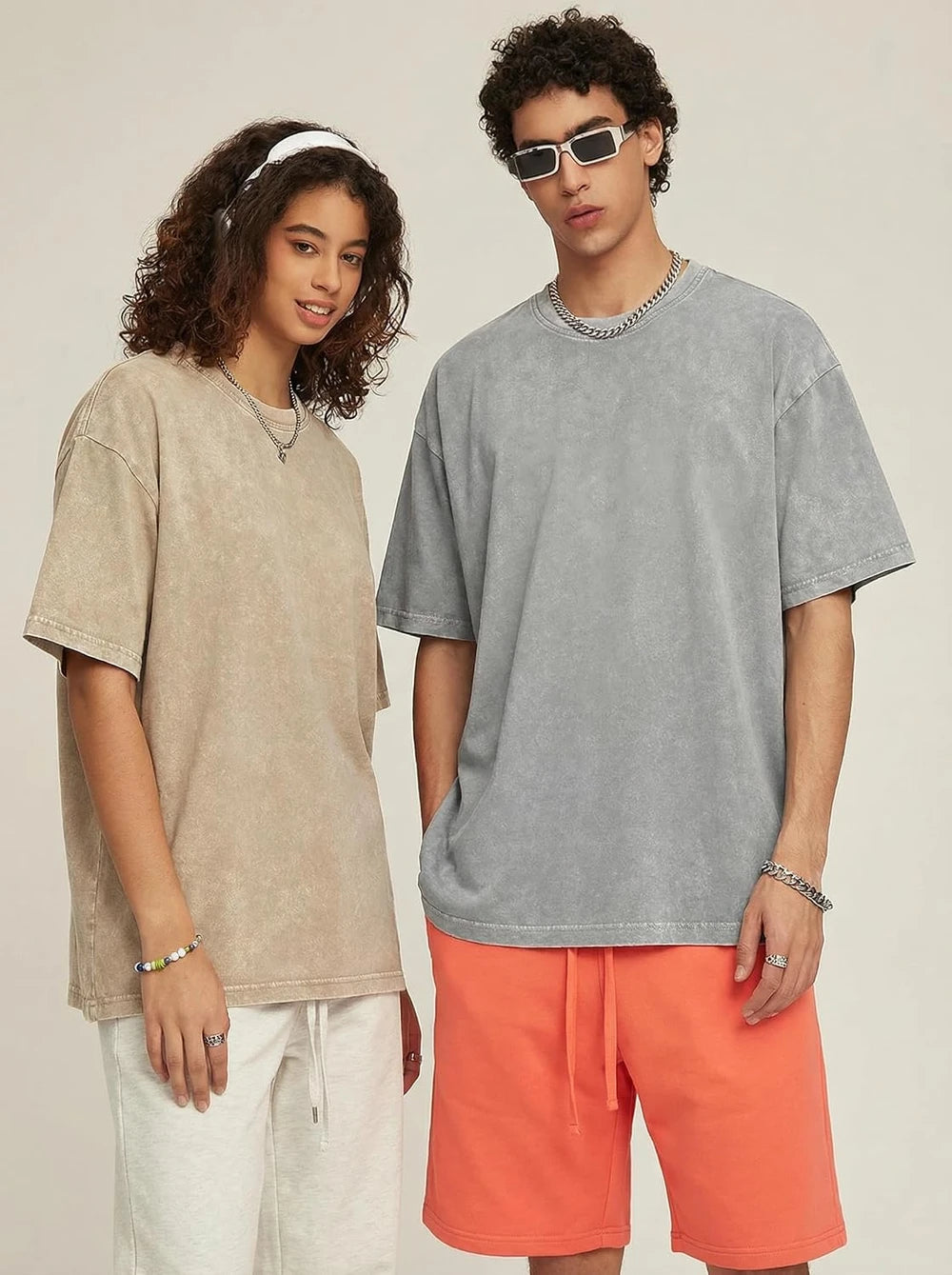 Vintage Washed Cotton Oversized T-Shirt