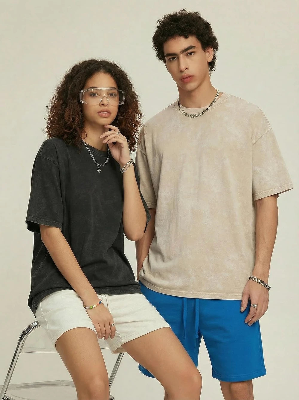 Vintage Washed Cotton Oversized T-Shirt