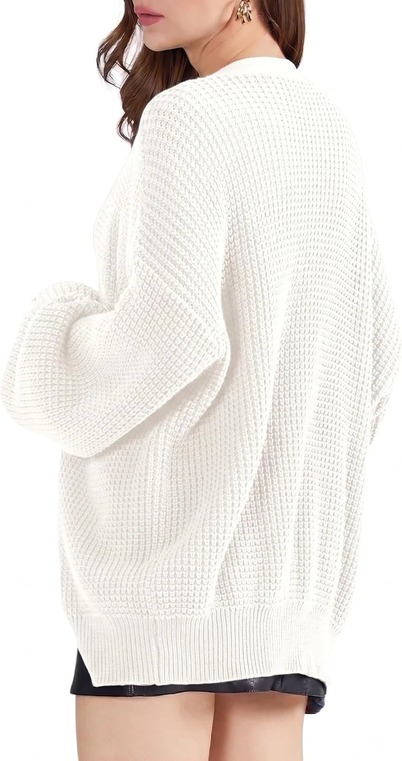 Oversized Cotton Cardigan Sweater