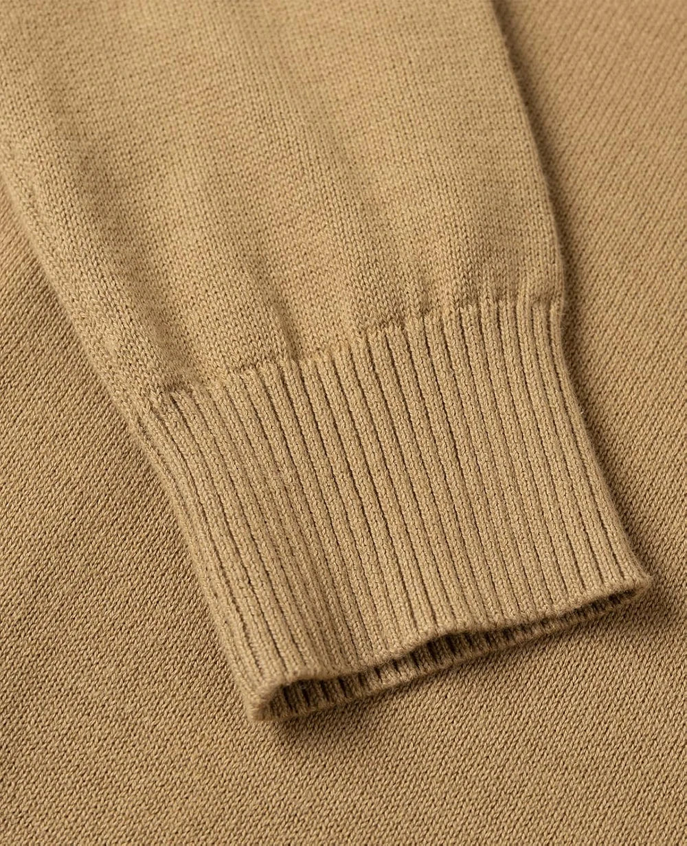 Cotton V-Neck Pullover Sweater