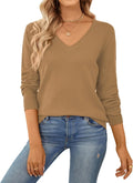 Cotton V-Neck Pullover Sweater