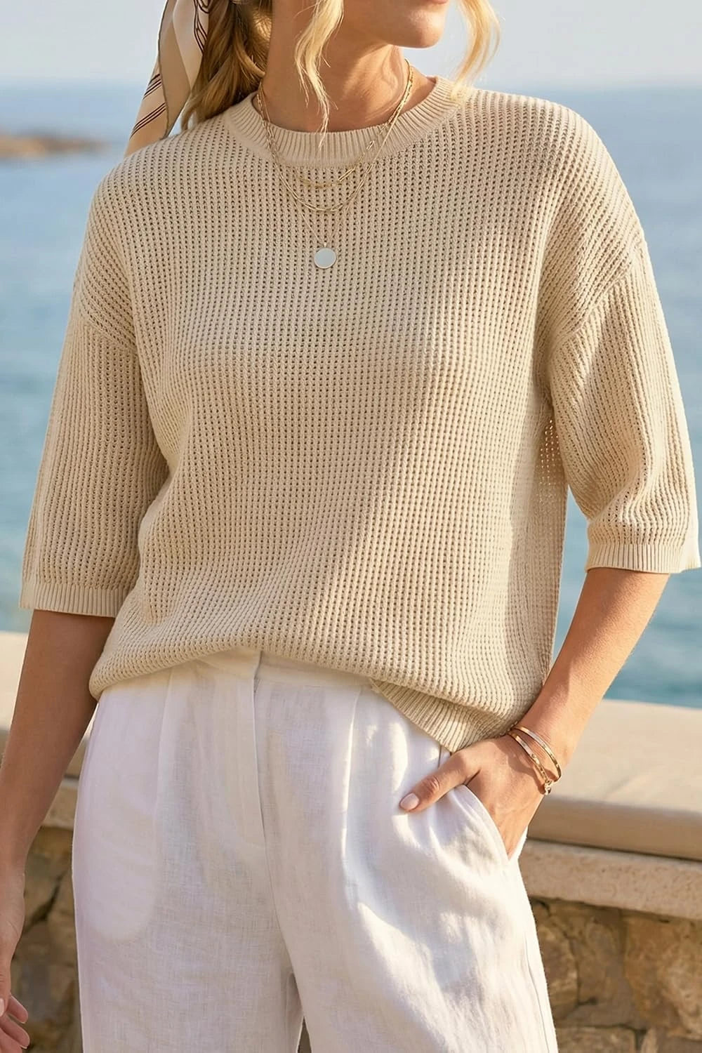 Crochet Cotton Summer Sweater