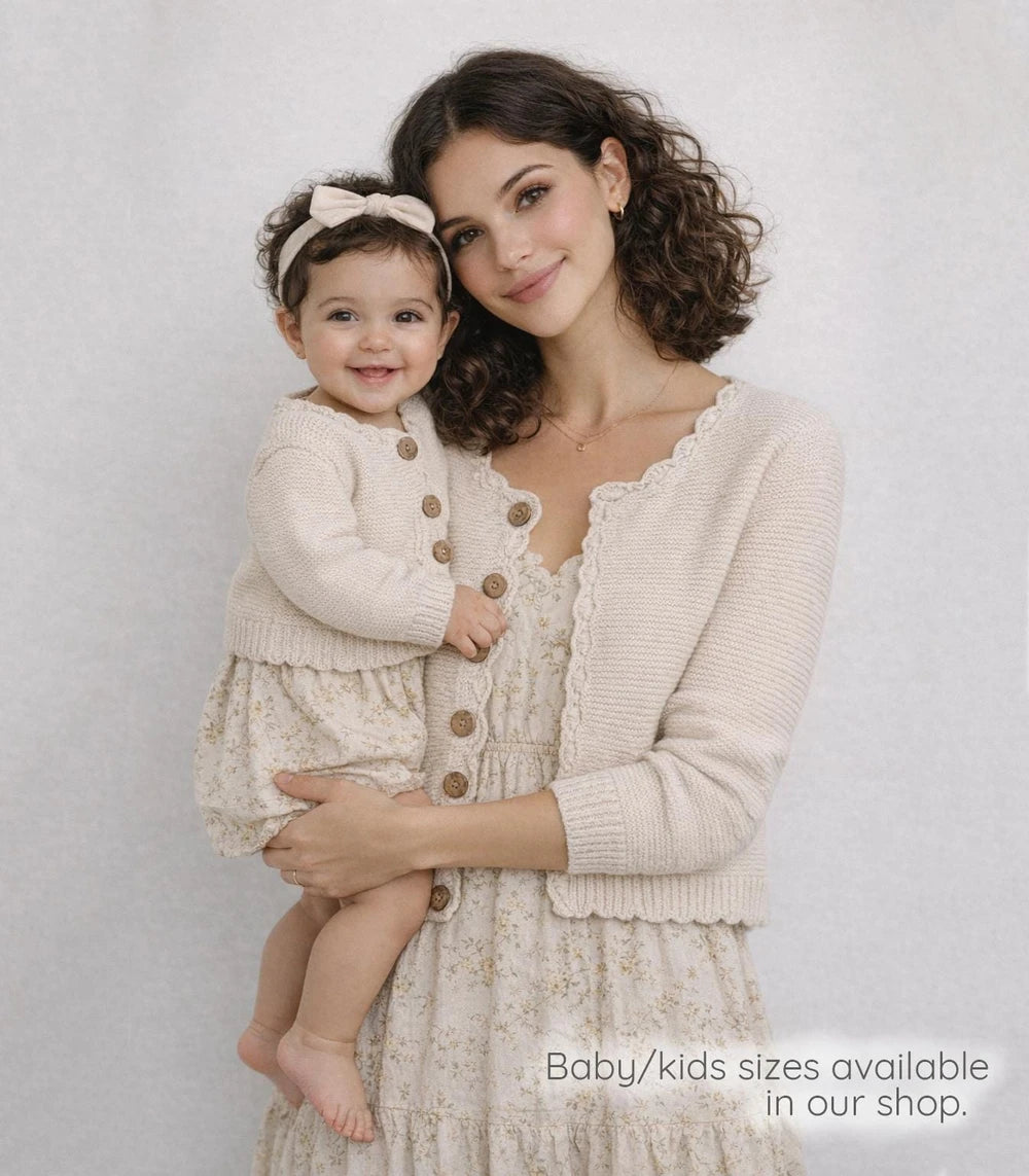 Sophia 100% Cotton Knit Cardigan