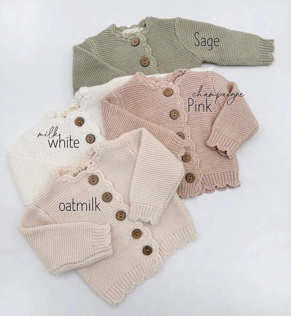 Sophia 100% Cotton Knit Cardigan