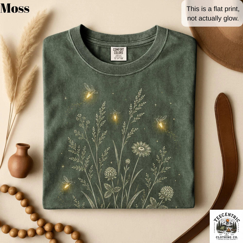 100% Ring-Spun US Cotton Firefly Wildflower Shirt