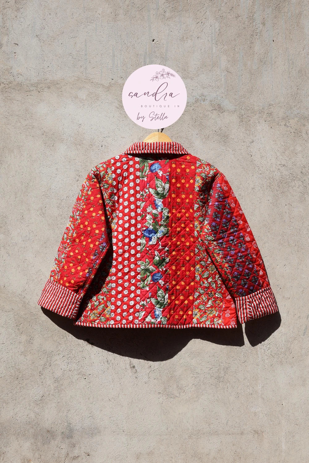 Quilted Patchwork 100% Organic Cotton Reversible Jacket