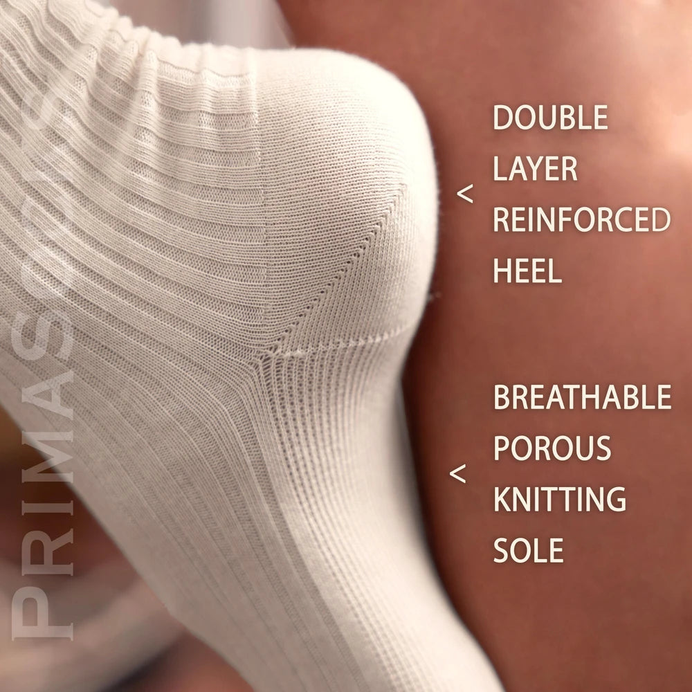 100% Organic Raw Cotton Crew Socks