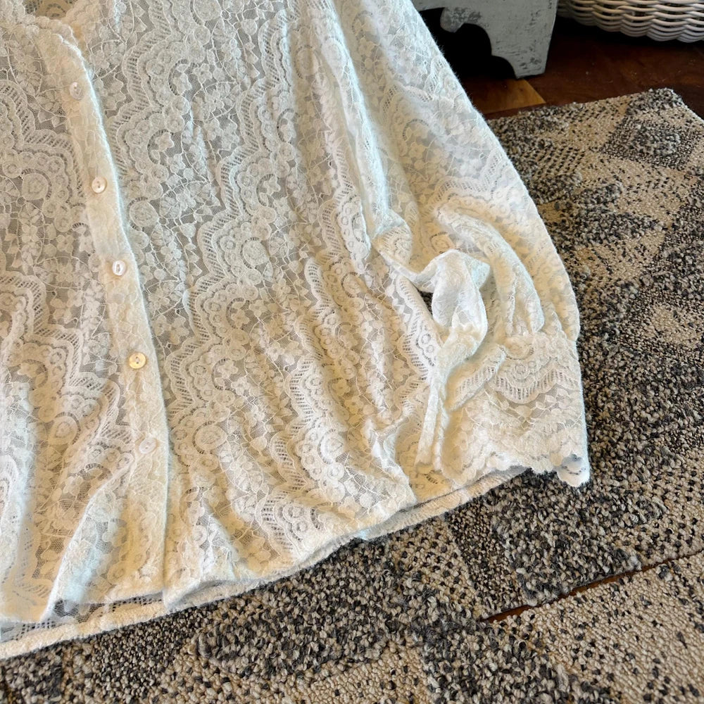 Handmade Scalloped Lace Blouse