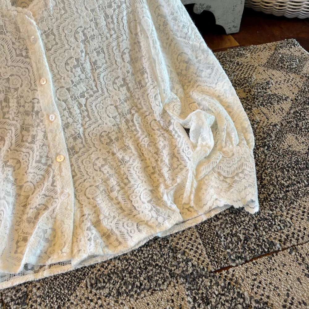 Handmade Scalloped Lace Blouse