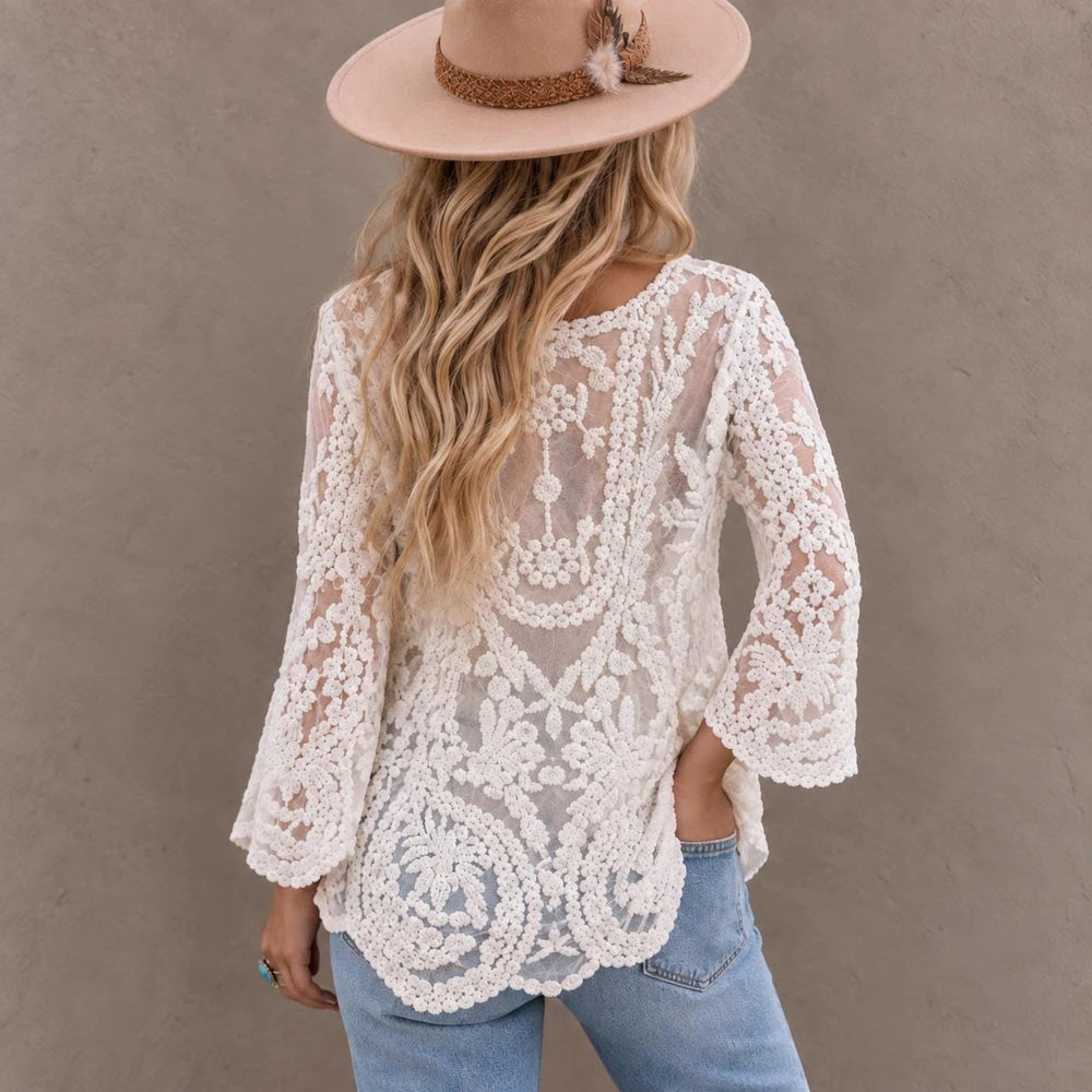Crochet Lace Cotton Blouse