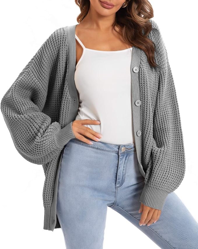 Oversized Cotton Cardigan Sweater